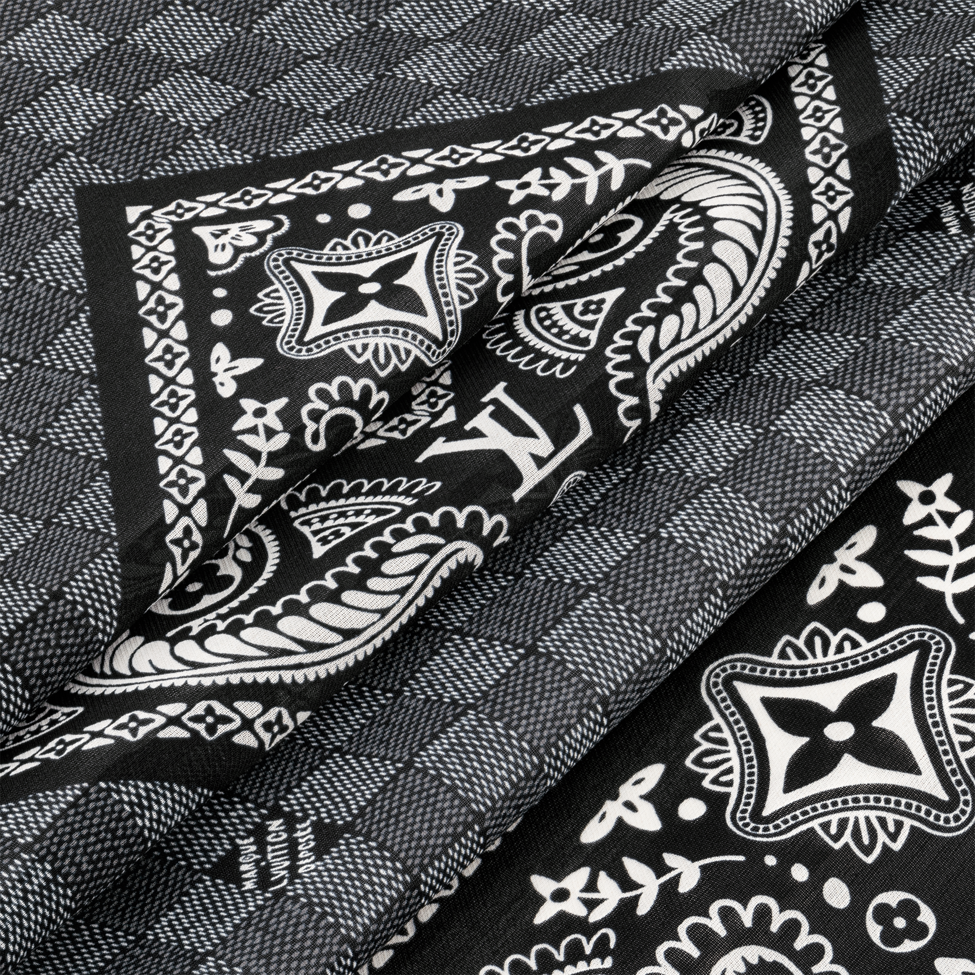 Paisley Stole - Luxury S00 Black | LOUIS VUITTON